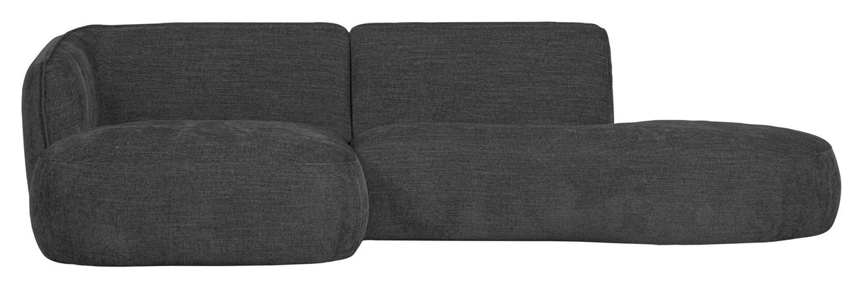 Polly Sofa w. chaise longue, Left, Gray