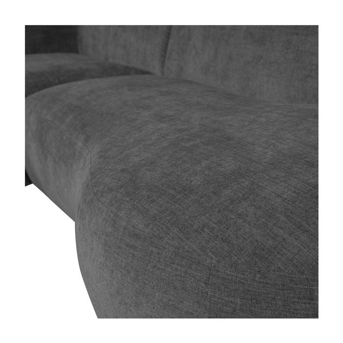 Polly Sofa w. chaise longue, Left, Gray