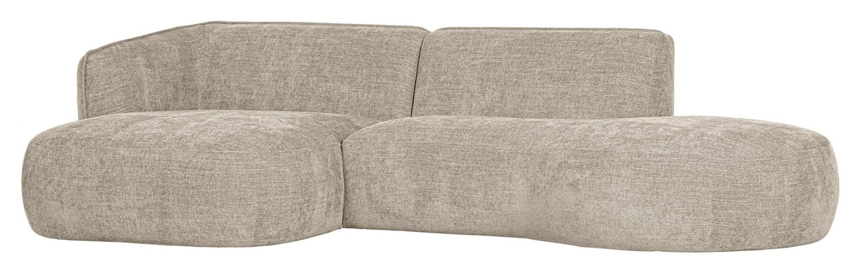 Polly Sofa w. chaise longue, Left, Sand