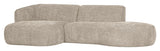 Polly Sofa w. chaise longue, Left, Sand