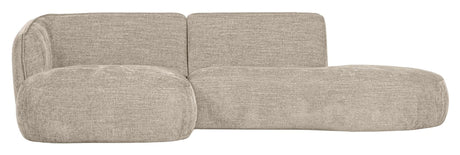 Polly Sofa w. chaise longue, Left, Sand