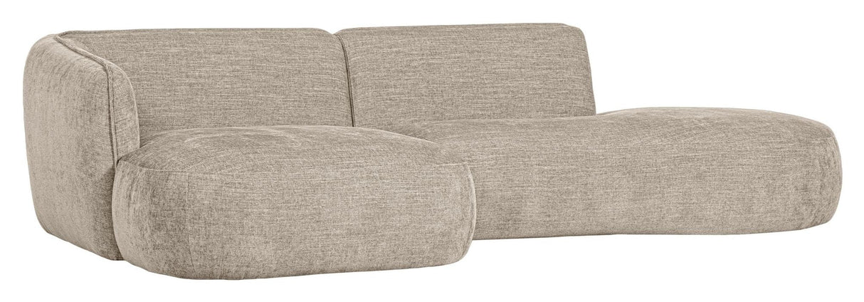 Polly Sofa w. chaise longue, Left, Sand