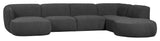 Polly U-sofa, Gray