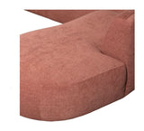 Polly U-sofa, Right-facing, Pink