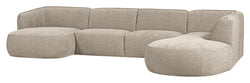 Polly U-sofa, Right facing, Sand