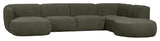 Polly U sofa, Warm Green