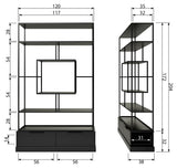 Fons Shelf 204x126 - Black