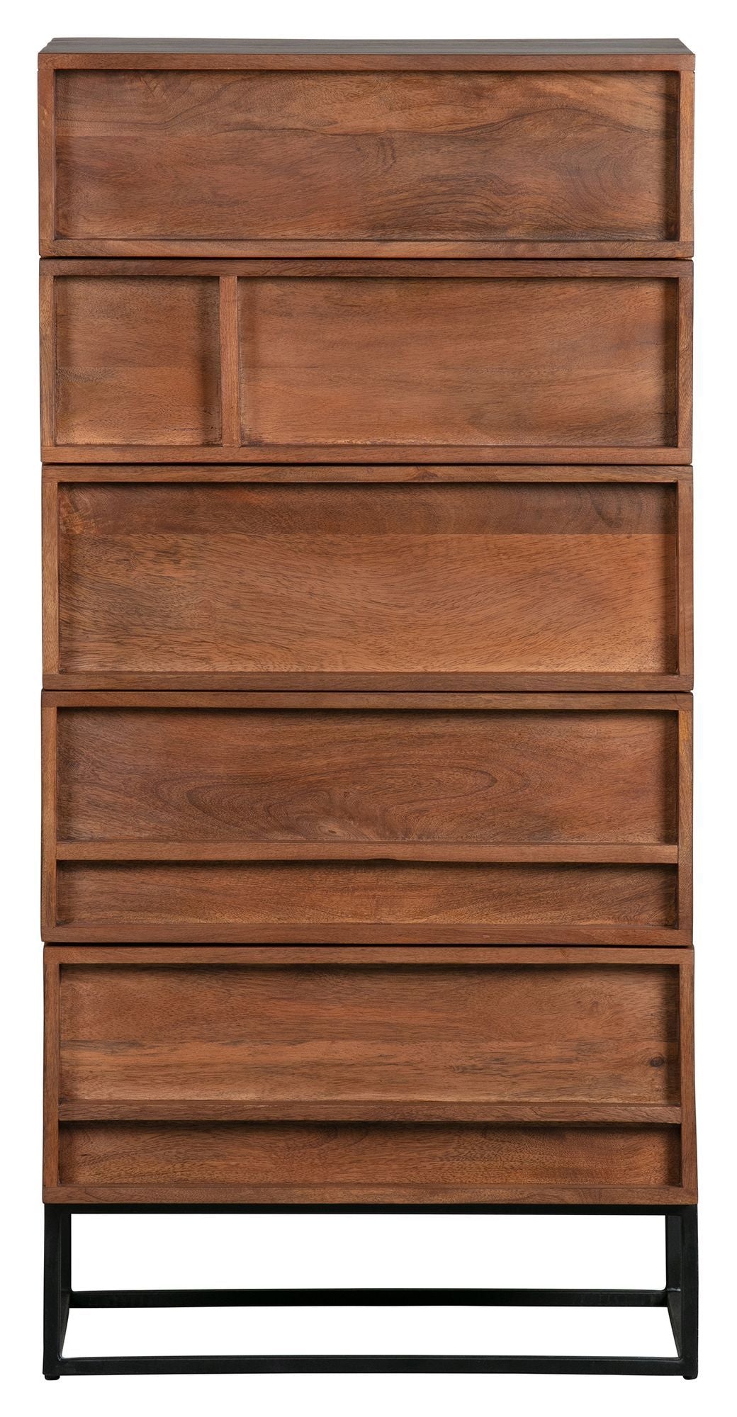 Woood Forrest Chest w. 5 drawers - Mango wood