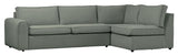 Freek Corner Sofa, Right, Light Denim Blue