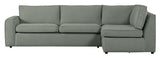 Freek Corner Sofa, Right, Light Denim Blue