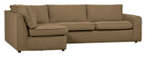 Freek Corner Sofa, Left, Light Brown