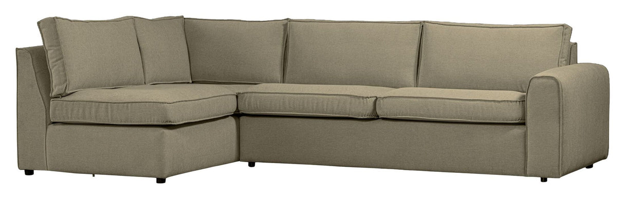 Freek Corner Sofa, Left, Light Green