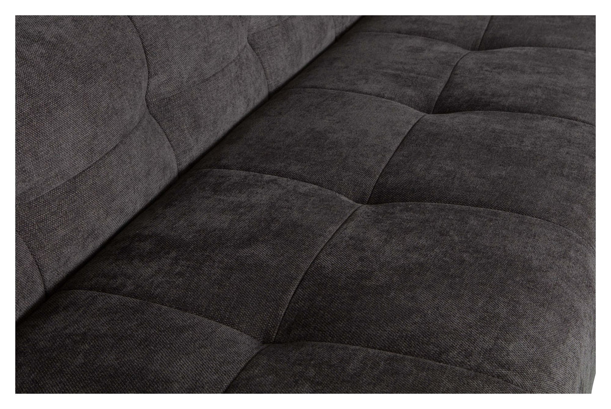 Woood Grid 3-pers. Sofa, Dark Gray Chenille