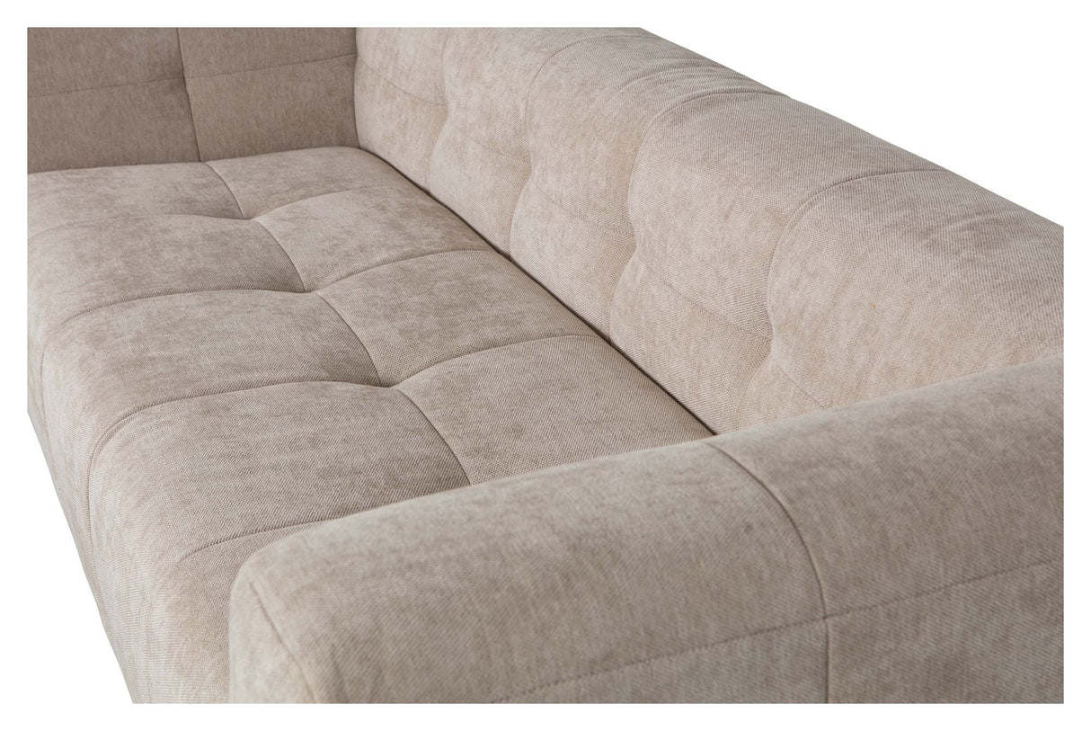 Woood Grid 3-pers. Sofa, Sand Chenille