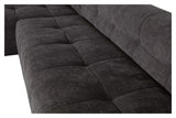 Woood Grid Sofa with left-facing chaise longue, Dark gray