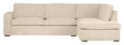 Woood Hajo Sofa with right-facing chaise longue, Off-white melange