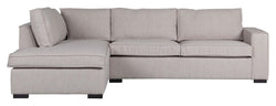 Woood Hajo Sofa with left-facing chaise longue, Nature Bouclé