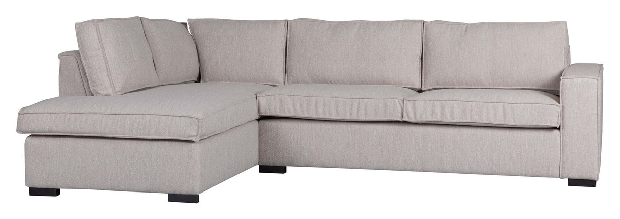 Woood Hajo Sofa with left-facing chaise longue, Nature Bouclé