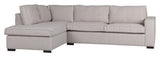 Woood Hajo Sofa with left-facing chaise longue, Nature Bouclé