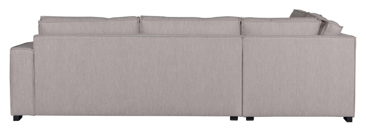 Woood Hajo Sofa with left-facing chaise longue, Nature Bouclé