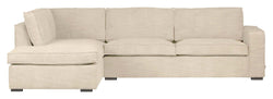 Woood Hajo Sofa with left-facing chaise longue, Off-white melange