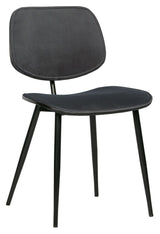 Woood Jackie Dining Chair - Gray Velvet