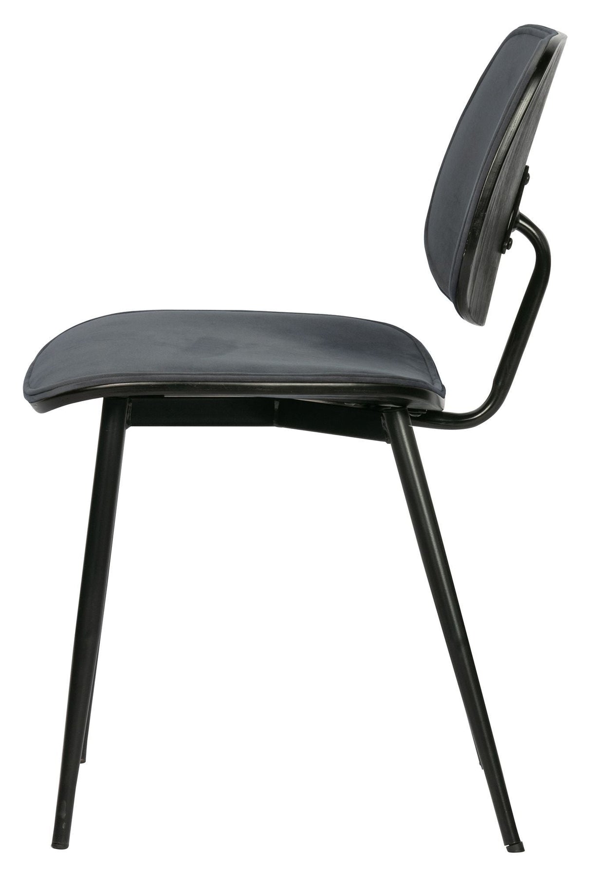 Woood Jackie Dining Chair - Gray Velvet