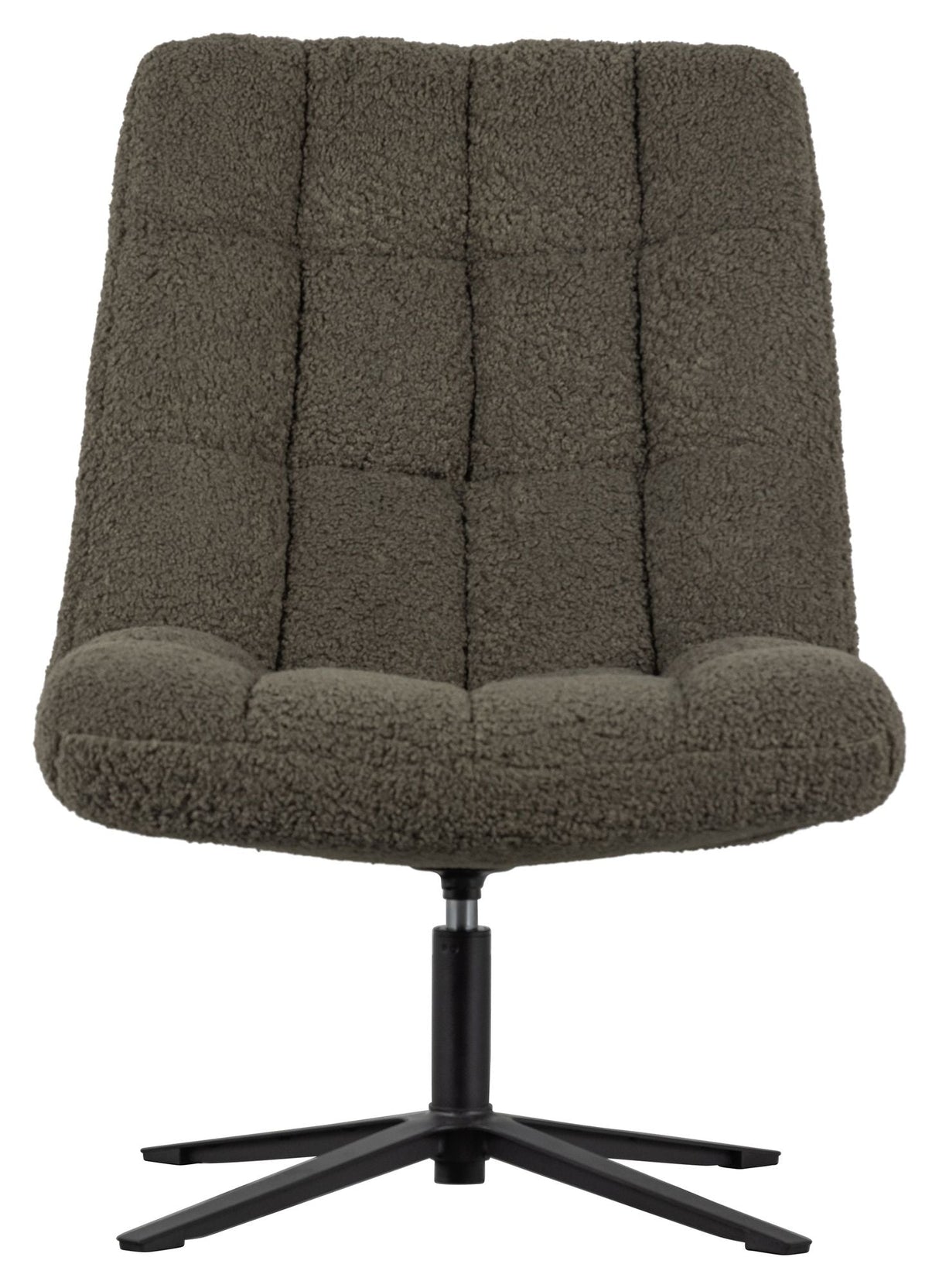 Job Lounge Chair w. swivel foot, Green teddy