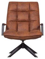 Jouke Armchair - Imitation leather cognac