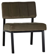 Woood Kaja Lounge Chair - Army Velour