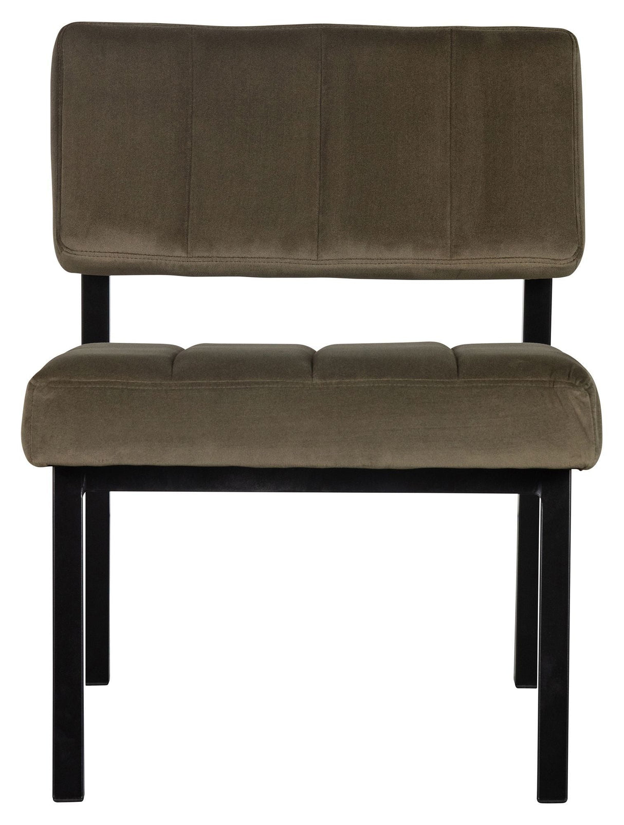 Woood Kaja Lounge Chair - Army Velour