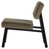 Woood Kaja Lounge Chair - Army Velour