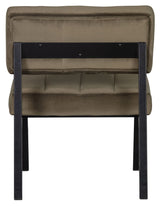 Woood Kaja Lounge Chair - Army Velour