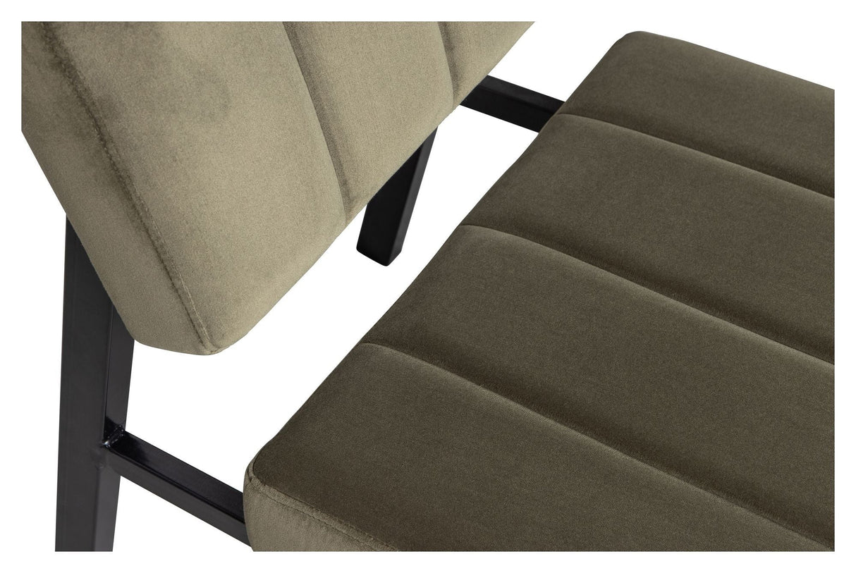 Woood Kaja Lounge Chair - Army Velour