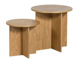 Lina Side Tables, Set of 2, Walnut MDF