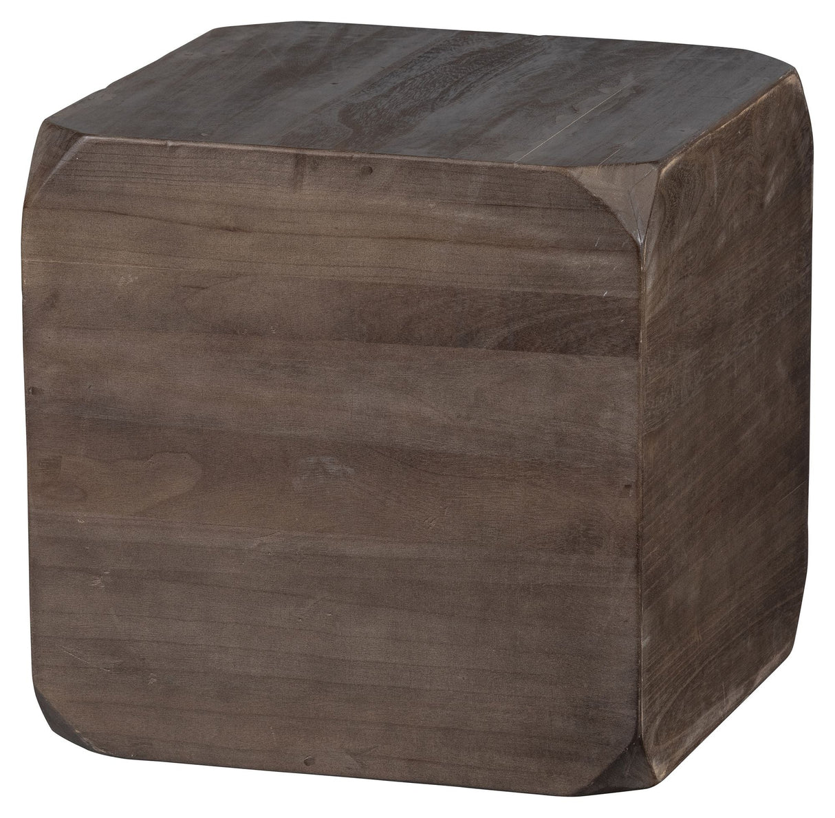 Lio Side table 46x46, Stained dark brown