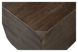 Lio Side table 46x46, Stained dark brown