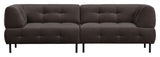 Lloyd 4-pers. Sofa, Mat cast iron velour