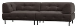 Lloyd 4-pers. Sofa, Mat cast iron velour