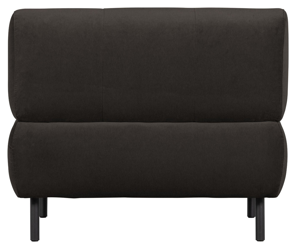 Lloyd Armchair w/armrests, Mat cast iron velour