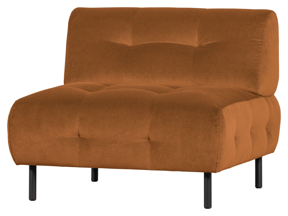 Lloyd Armchair w/armrests, Mat cinnamon velor