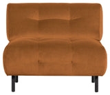 Lloyd Armchair w/armrests, Mat cinnamon velor