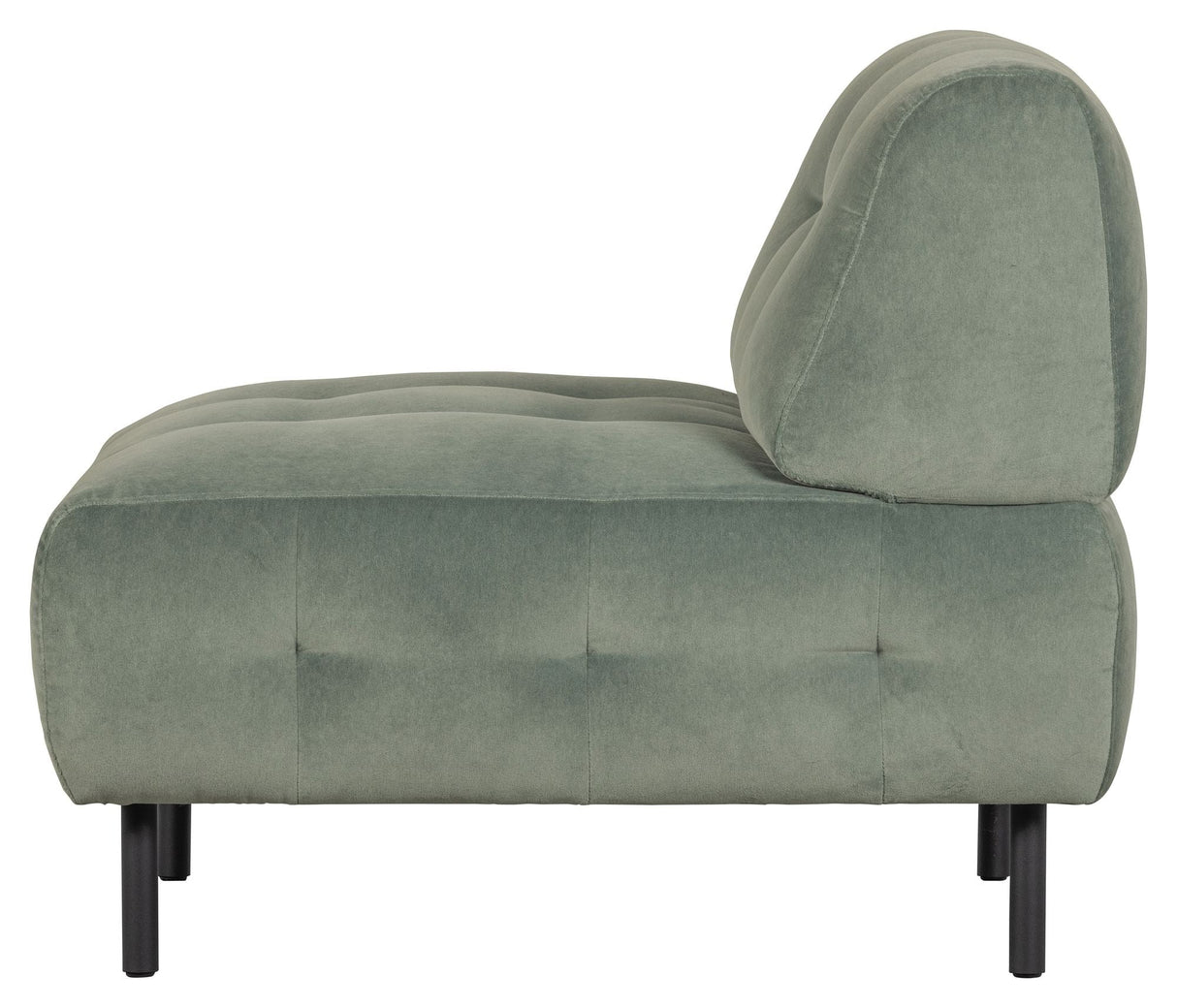 Lloyd Armchair w/armrests, Mat waterplant velour