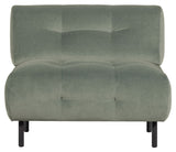 Lloyd Armchair w/armrests, Mat waterplant velour