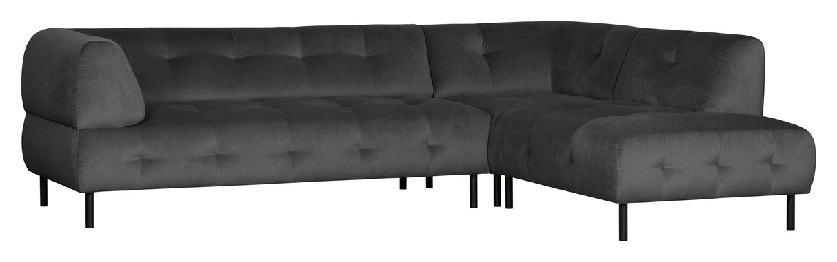 Lloyd Sofa w. chaise longue, right facing - Anthracite