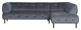 Lloyd Sofa w. chaise longue, right facing - Blue