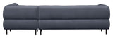 Lloyd Sofa w. chaise longue, right facing - Blue