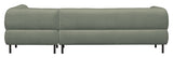 Lloyd Sofa w. chaise longue, right facing - Green