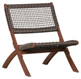 Woood Lois Lounge Chair - Dark Eucalyptus/Merge