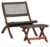 Woood Lois Lounge Chair - Dark Eucalyptus/Merge